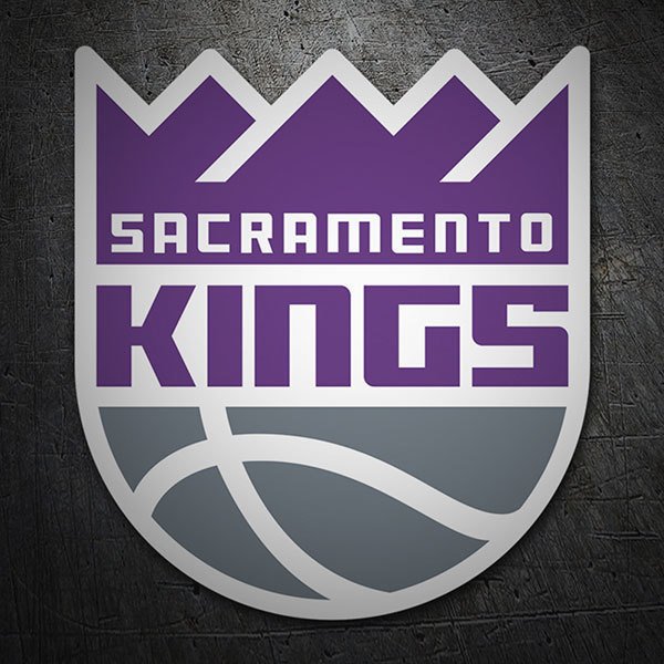 Adesivi per Auto e Moto: NBA - Sacramento Kings Scudo