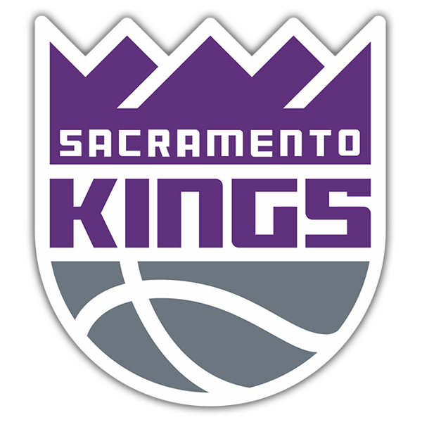 Adesivi per Auto e Moto: NBA - Sacramento Kings Scudo
