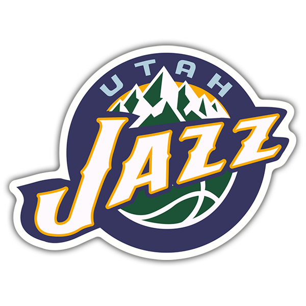 Adesivi per Auto e Moto: NBA - Utah Jazz vecchio scudo