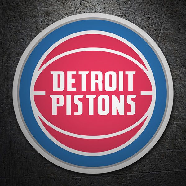 Adesivi per Auto e Moto: NBA - Detroit Pistons scudo