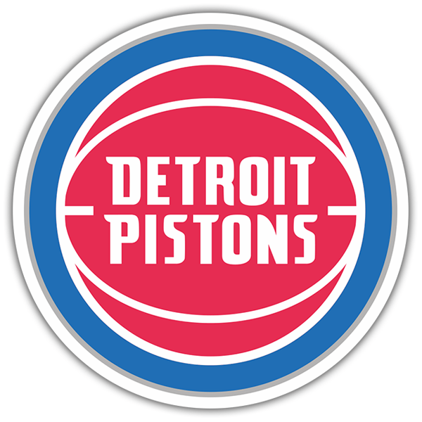 Adesivi per Auto e Moto: NBA - Detroit Pistons scudo