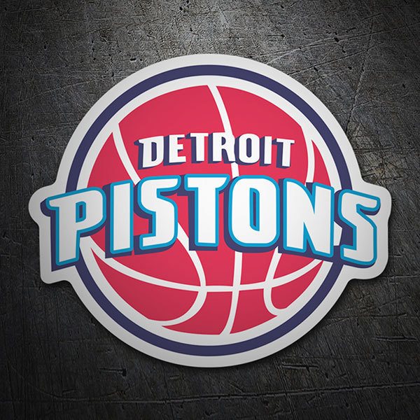 Adesivi per Auto e Moto: NBA - Detroit Pistons vecchio scudo
