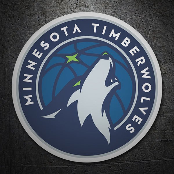 Adesivi per Auto e Moto: NBA - Minnesota Timberwolves scudo