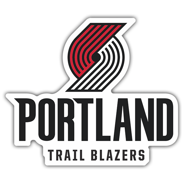Adesivi per Auto e Moto: NBA - Portland Trail Blazers scudo