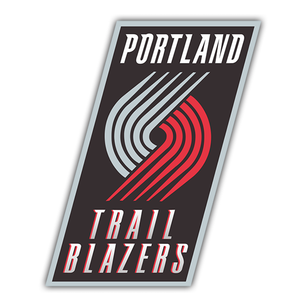 Adesivi per Auto e Moto: NBA - Portland Trail Blazers vecchio scudo