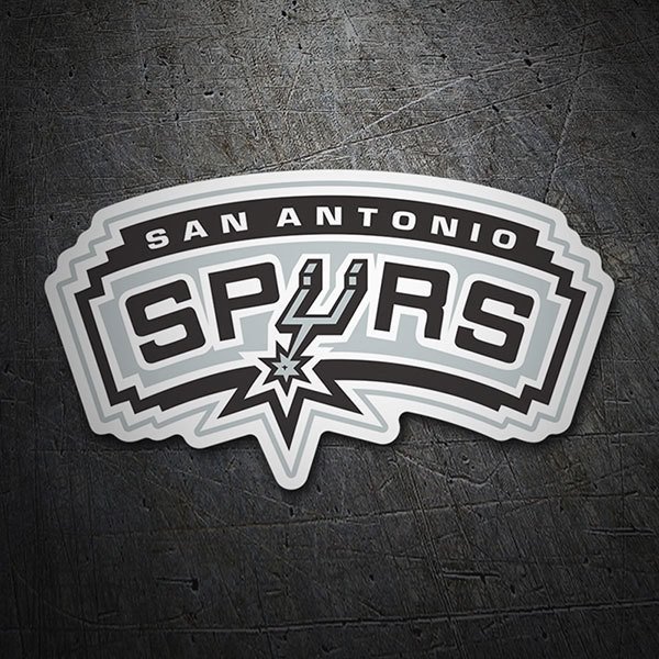 Adesivi per Auto e Moto: NBA - San Antonio Spurs vecchio scudo 1
