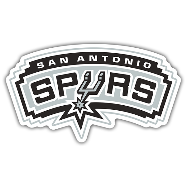 Adesivi per Auto e Moto: NBA - San Antonio Spurs vecchio scudo