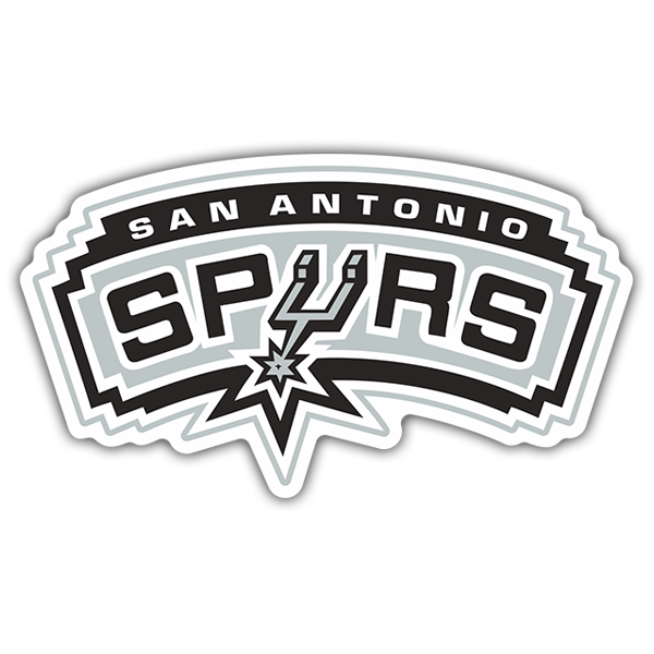 Adesivi per Auto e Moto: NBA - San Antonio Spurs vecchio scudo 0