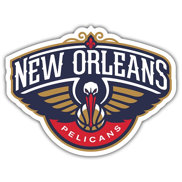 Adesivi per Auto e Moto: NBA - New Orleans Pelicans scudo