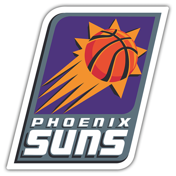 Adesivi per Auto e Moto: NBA - Phoenix Suns vecchio scudo