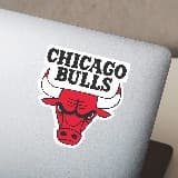 Adesivi per Auto e Moto: NBA - Chicago Bulls scudo 3