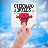 Adesivi per Auto e Moto: NBA - Chicago Bulls scudo 5