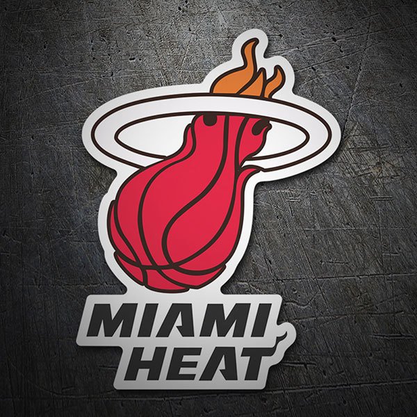 Adesivi per Auto e Moto: NBA - Miami Heat scudo