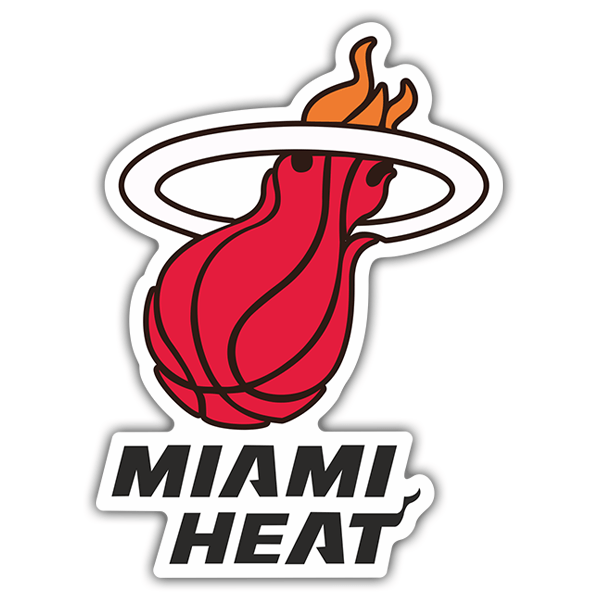 Adesivi per Auto e Moto: NBA - Miami Heat scudo