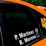 Adesivi per Auto e Moto: Nome e bandiera rally 2