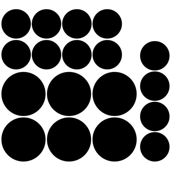 Adesivi Murali: Kit di 18 cerchi