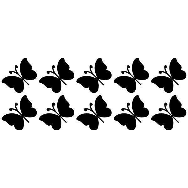Adesivi Murali: 10 kit Farfalle Ceiba