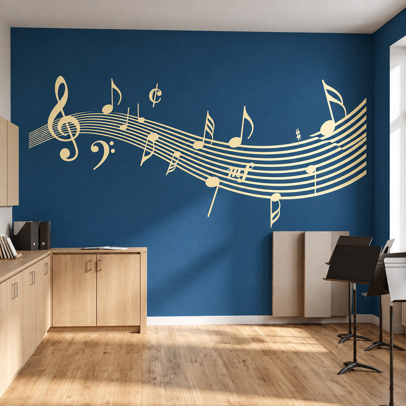 Adesivi Murali: Notazione musicale