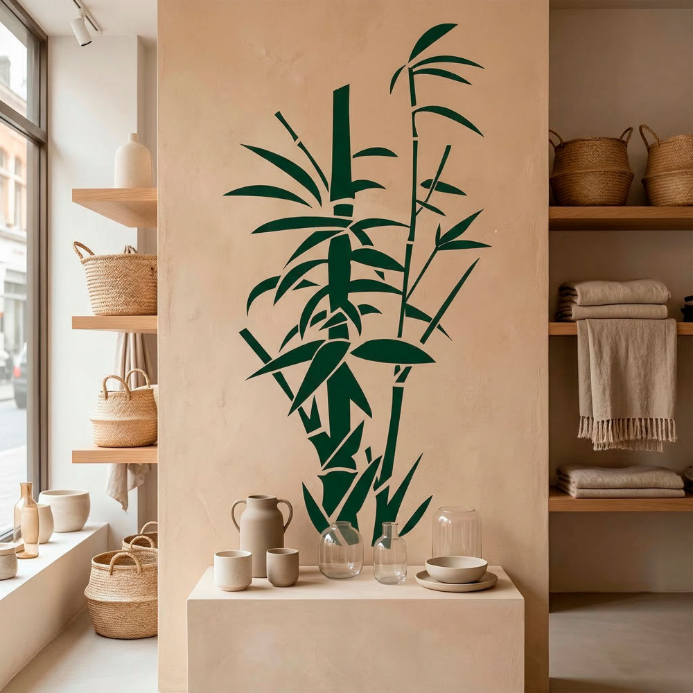Adesivi Murali: Floreale Canne di bamb&ugrave;