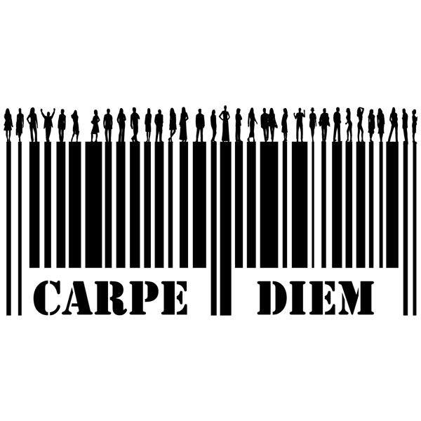 Adesivi Murali: Carpe Diem - Codice a barre