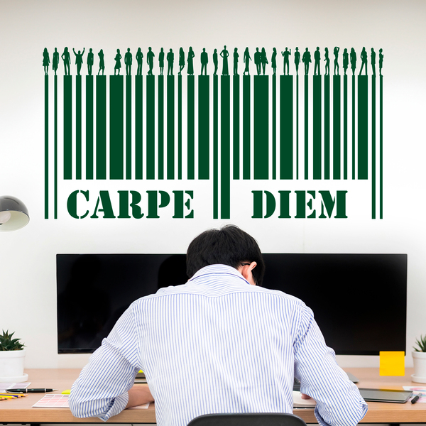 Adesivi Murali: Carpe Diem - Codice a barre