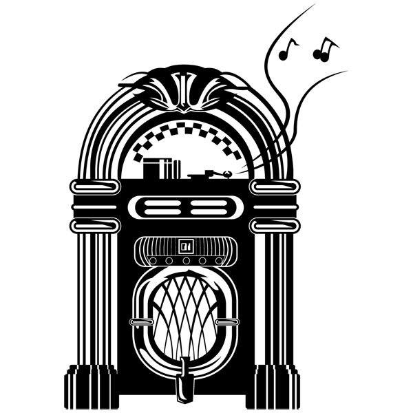Adesivi Murali: Jukebox retro