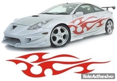 Adesivi per Auto e Moto: New Flaming 1 2