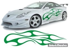 Adesivi per Auto e Moto: New Flaming 3 2