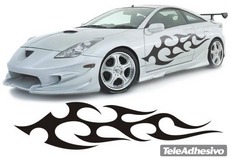 Adesivi per Auto e Moto: New Flaming 5 2