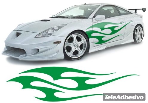 Adesivi per Auto e Moto: New Flaming 7