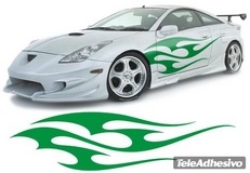 Adesivi per Auto e Moto: New Flaming 7 2