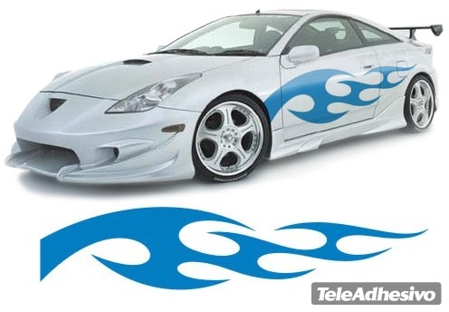 Adesivi per Auto e Moto: New Flaming 8