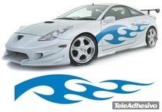 Adesivi per Auto e Moto: New Flaming 8 2