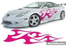Adesivi per Auto e Moto: New Flaming 10 2