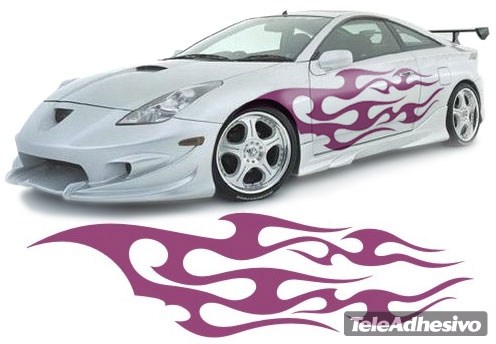 Adesivi per Auto e Moto: New Flaming 11