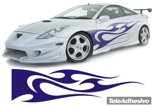 Adesivi per Auto e Moto: New Flaming 12