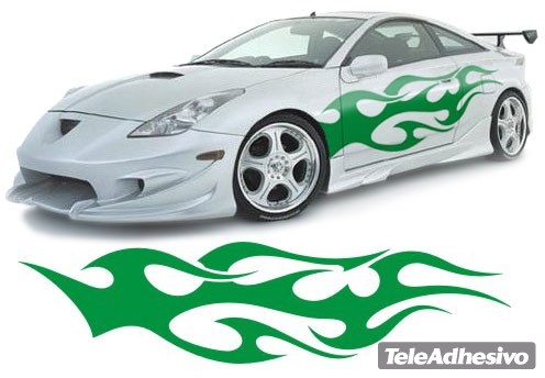 Adesivi per Auto e Moto: New Flaming 13