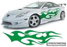 Adesivi per Auto e Moto: New Flaming 13 2