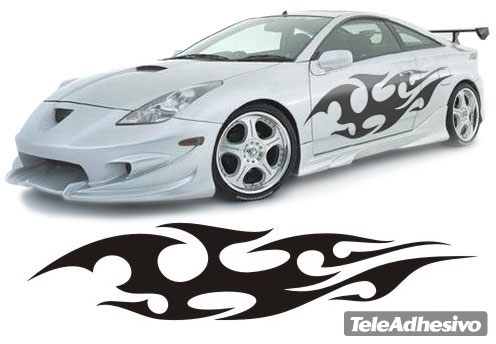 Adesivi per Auto e Moto: New Flaming 15