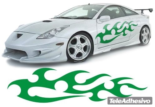 Adesivi per Auto e Moto: New Flaming 16
