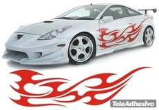 Adesivi per Auto e Moto: New Flaming 17 2