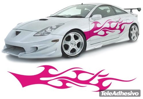 Adesivi per Auto e Moto: New Flaming 18