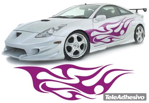 Adesivi per Auto e Moto: New Flaming 20