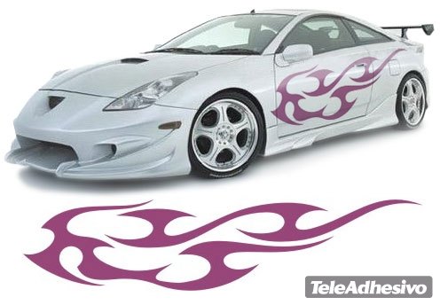 Adesivi per Auto e Moto: New Flaming 21