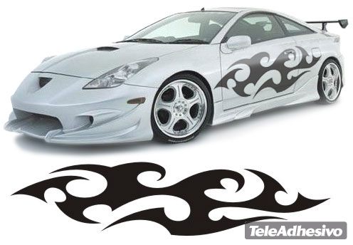 Adesivi per Auto e Moto: New Flaming 23