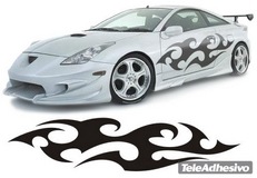 Adesivi per Auto e Moto: New Flaming 23 2