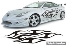 Adesivi per Auto e Moto: New Flaming 25 2