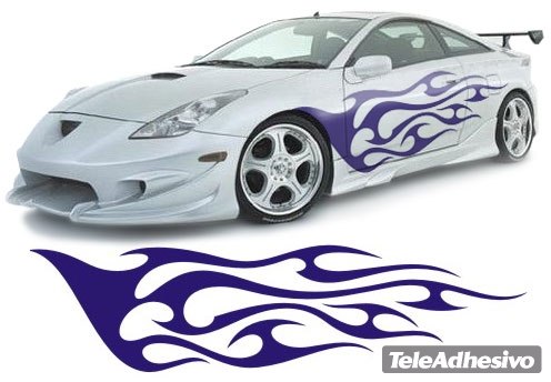 Adesivi per Auto e Moto: New Flaming 26