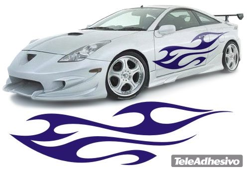 Adesivi per Auto e Moto: New Flaming 27