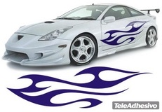 Adesivi per Auto e Moto: New Flaming 27 2